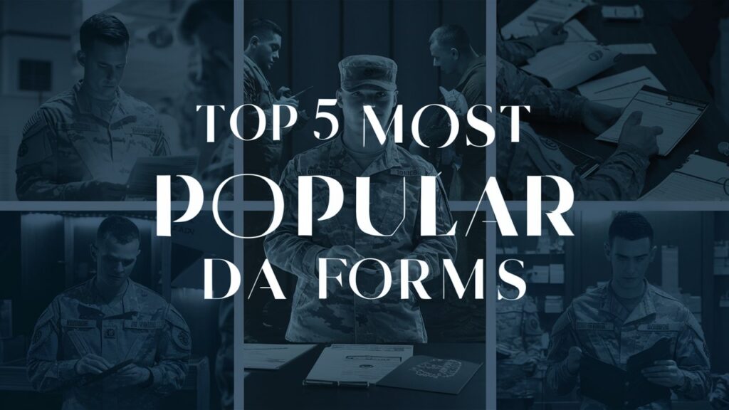 Top 5 Most Popular DA Forms Every Soldier Should Know Medpros Army Portal